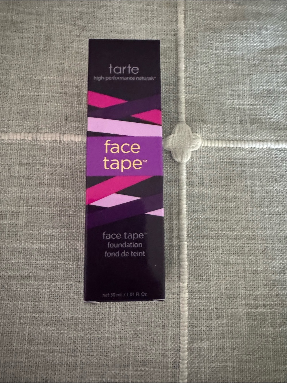 tarte Face Tape Foundation — Purple & Pink Accent Packaging